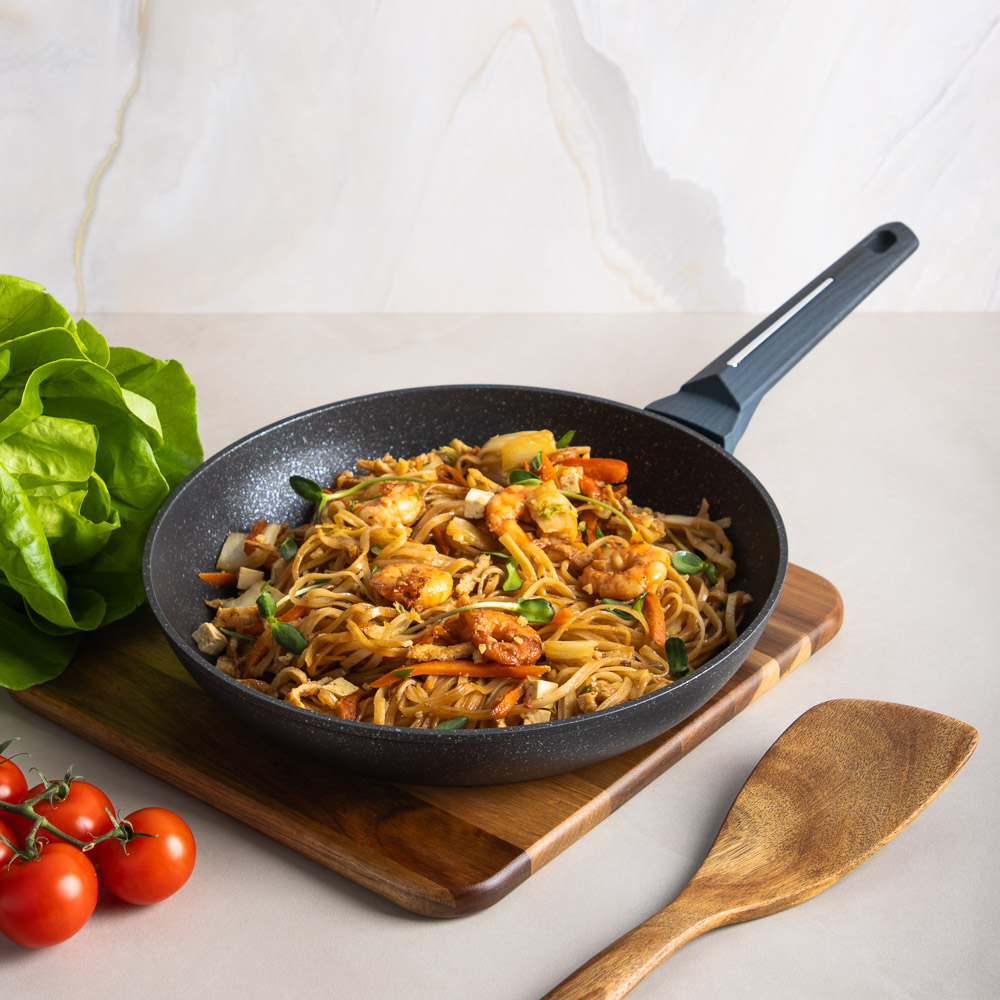 SATOSHI Гардан Сковорода литая d28см, антипригарное покрытие мрамор, индукция - #9