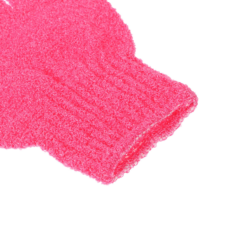 Мочалка перчатка тм ЮL с отшелушивающим эффектом, полиэстер, 18см, 5 цветов, МС24-06 - #5