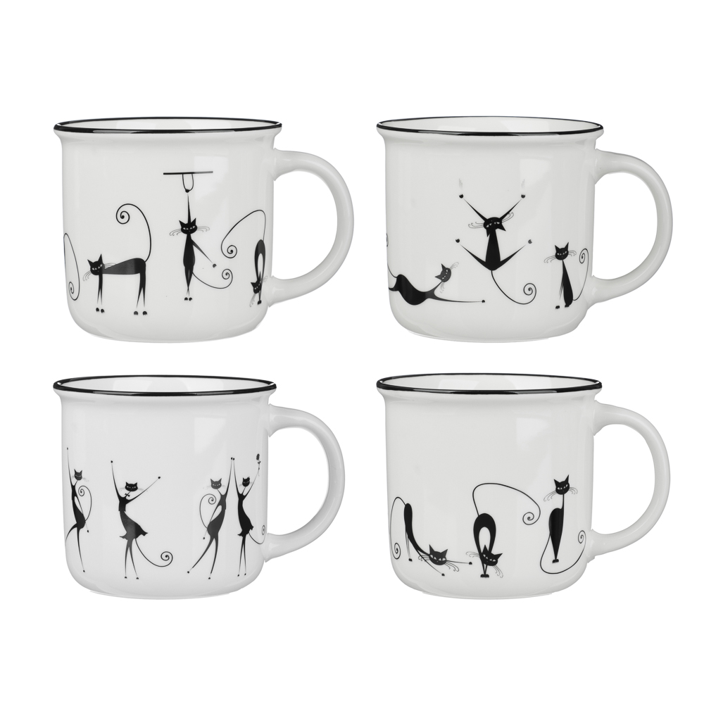 Кружка тм MILLIMI Фитнес, 350мл, фарфор, 4 дизайна - #1