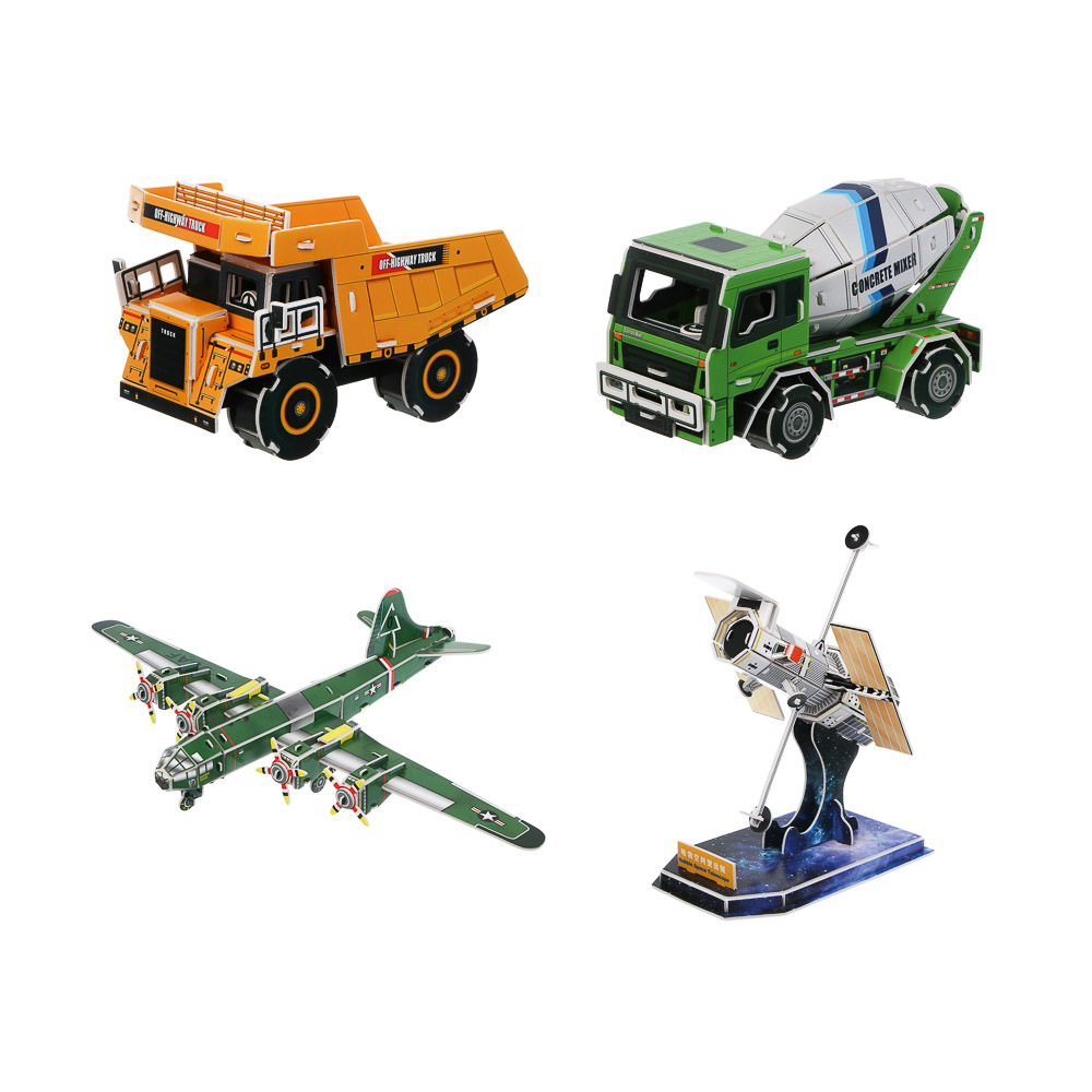 ХОББИХИТ Набор для творчества 3D модель сборная 14х21см, EPS, бумага, 4 дизайна - #2