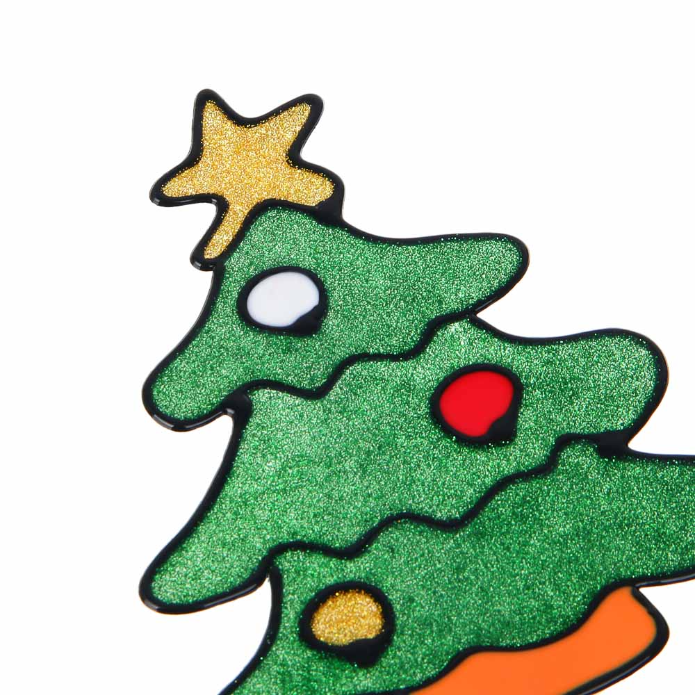 СНОУ БУМ Наклейка на окно Новый Год 15x20 см, ПВХ - #3