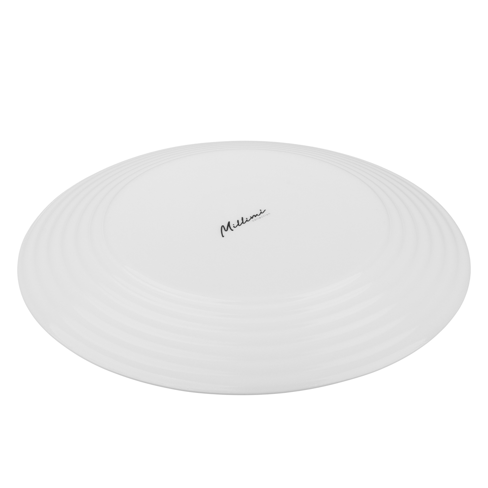 MILLIMI Бароло Тарелка обеденная 24см белая опаловое стекло - #4