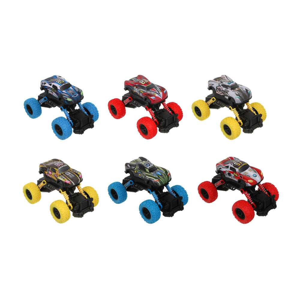 ИГРОЛЕНД Внедорожник инерционный, стреляет дисками, металл, РР, 18х12х11,3 см, 6 дизайнов - #2