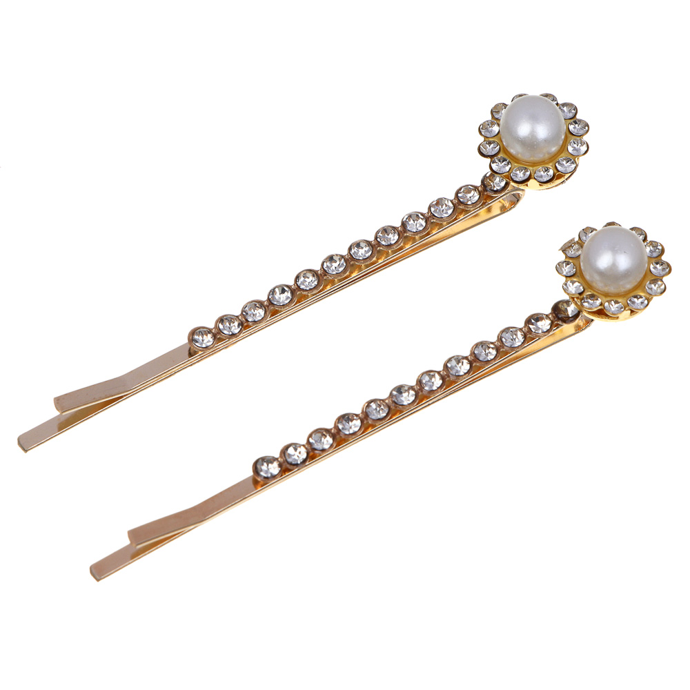 ЮНИLOOK Невидимки с декором 2шт., 5,5-6см, пластик, металл, 2 дизайна, арт.2 - #2