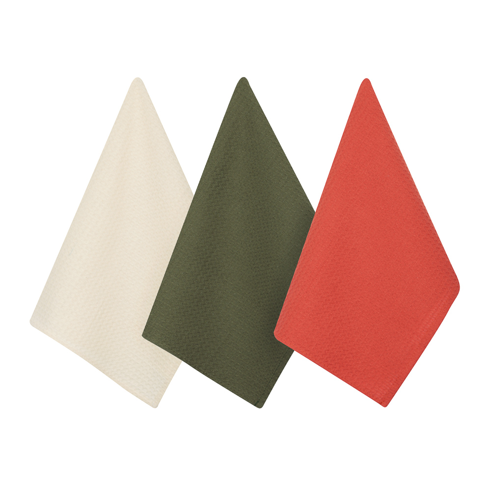 PROVANCE Кантри Комплект вафельных полотенец 3шт, 40х60см,100% хлопок, 2 цвета - #5