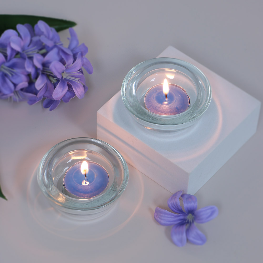 LADECOR Набор ароматических свечей с подсвечниками, (10+2), стекло, парафин, 6 видов - #10