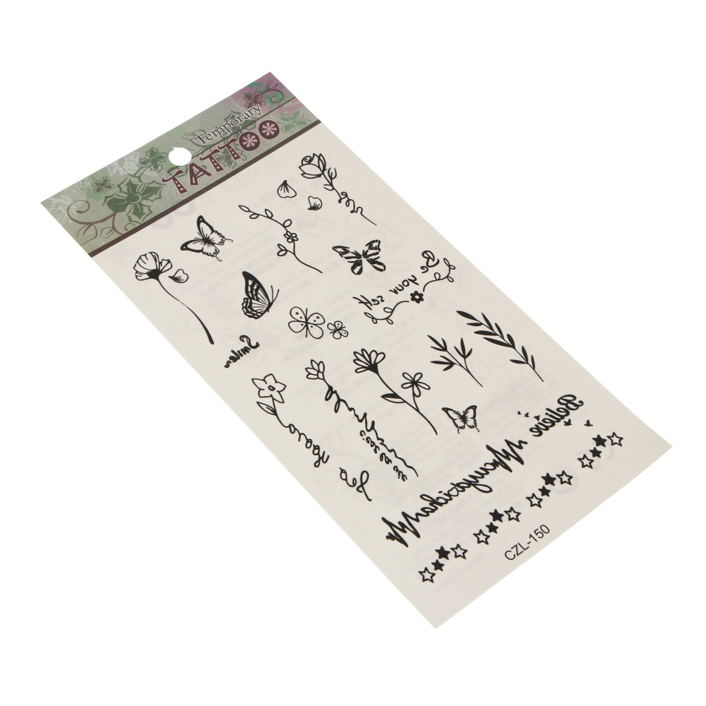 Тату переводные, тм ГАЛАМАРТ, 10x20 см, 21 дизайн - #3