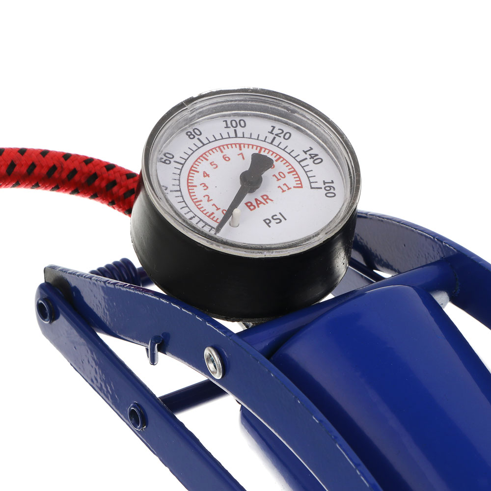 Насос ножной с манометром, тм BY SPORT, 22x9см, металл - #2