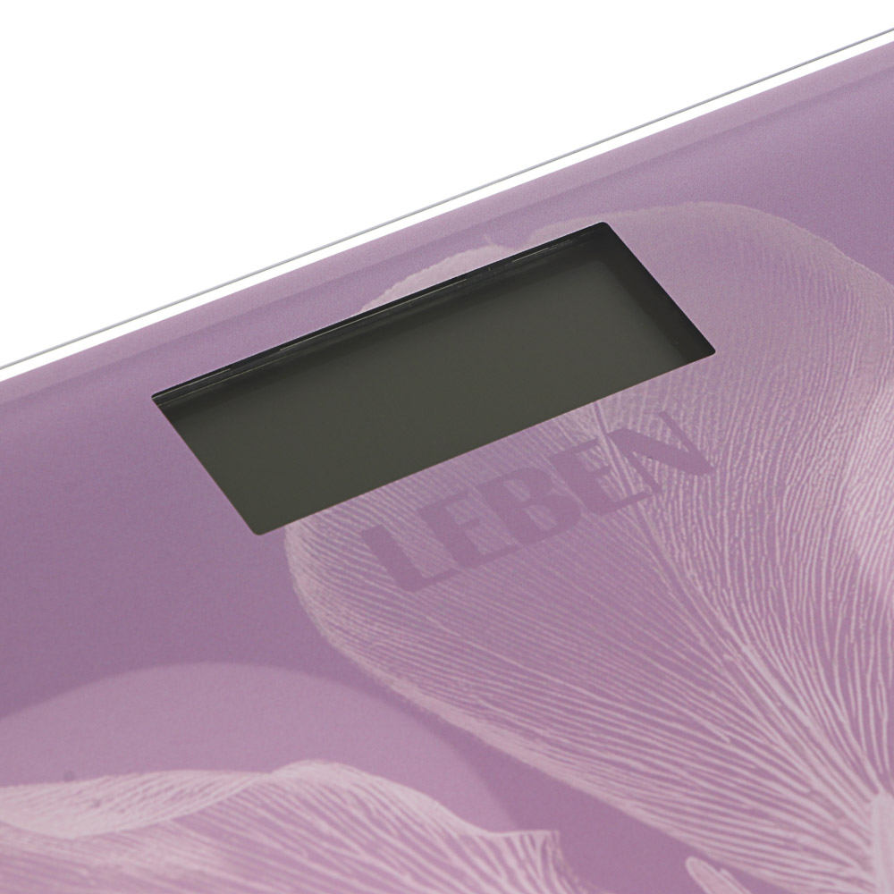 Весы напольные электронные "Ботаника" тм LEBEN, ЖК-дисплей, макс. нагр.до 180кг, 28х28см - #5