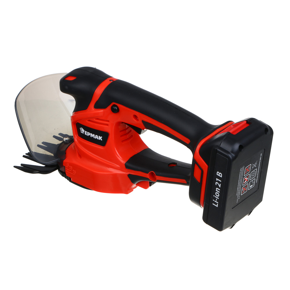 ЕРМАК Ножницы-кусторез садовые на АКБ, 21В, 1,5А Li-ion (1шт), з/у, 2500 резов в мин,(ONE) - #5