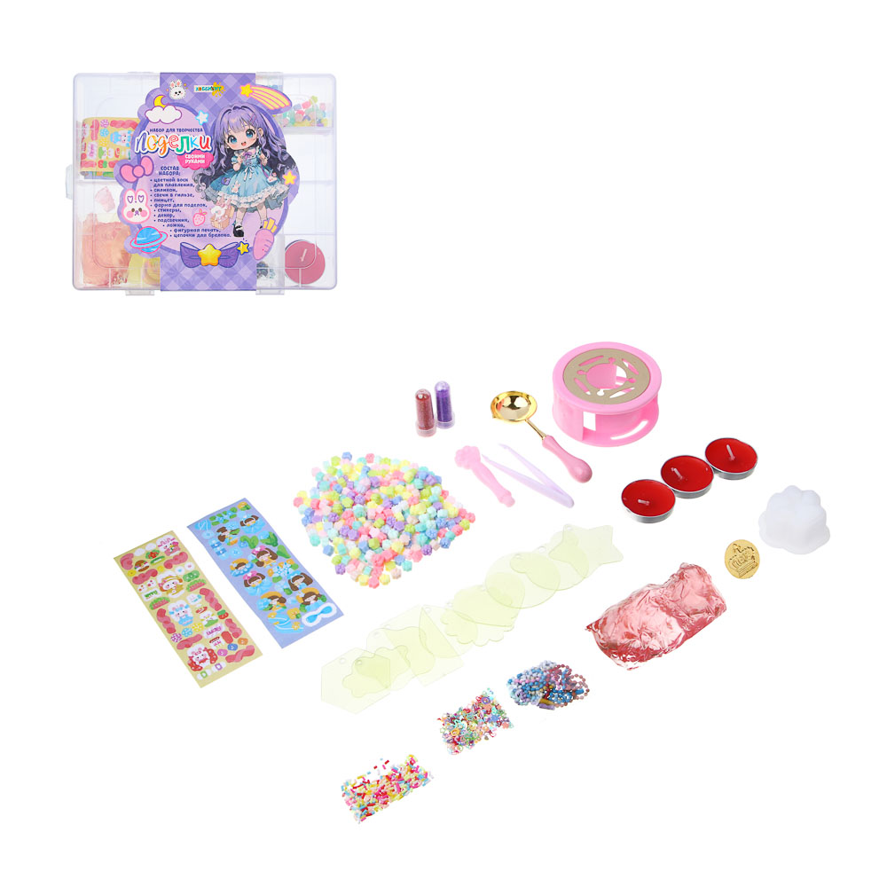 ХОББИХИТ Набор для творчества "Поделки своими руками", 20х16,7х3,9см, парафин, силикон, PP - #1