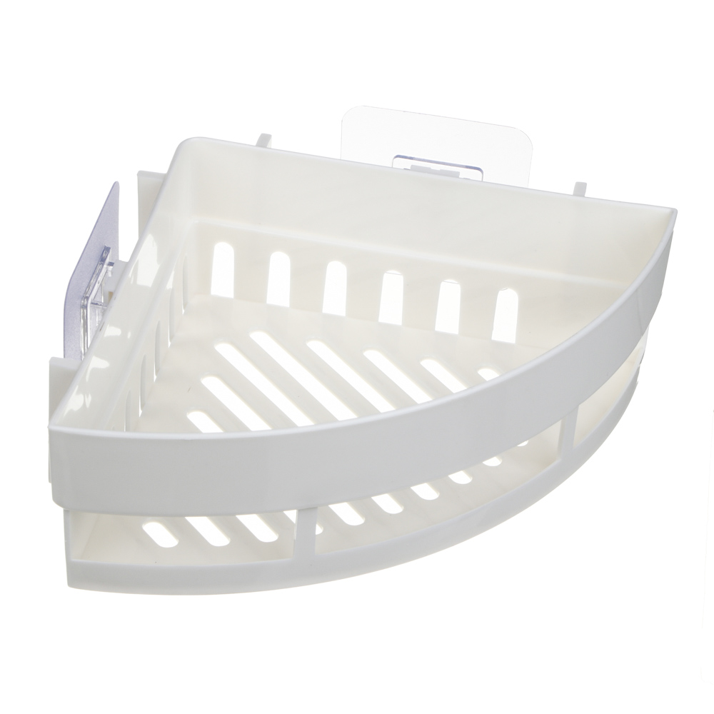 VETTA Classic Полка настенная угловая (малая), пластик, 25x17,5x7 см, молочный - #3