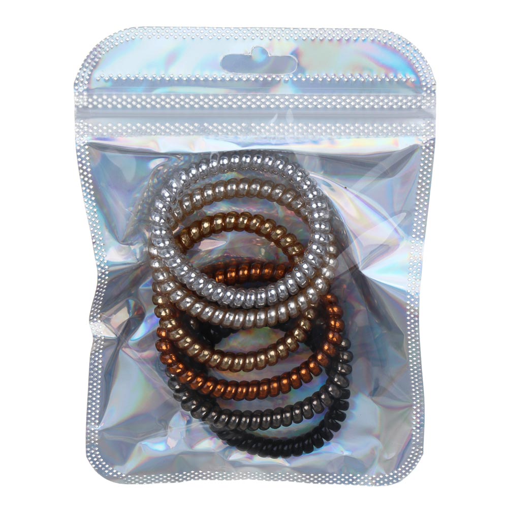 Резинки-пружинки для волос BY Русские супергерои 6шт, ТПУ, 5см, 6 цветов - #5