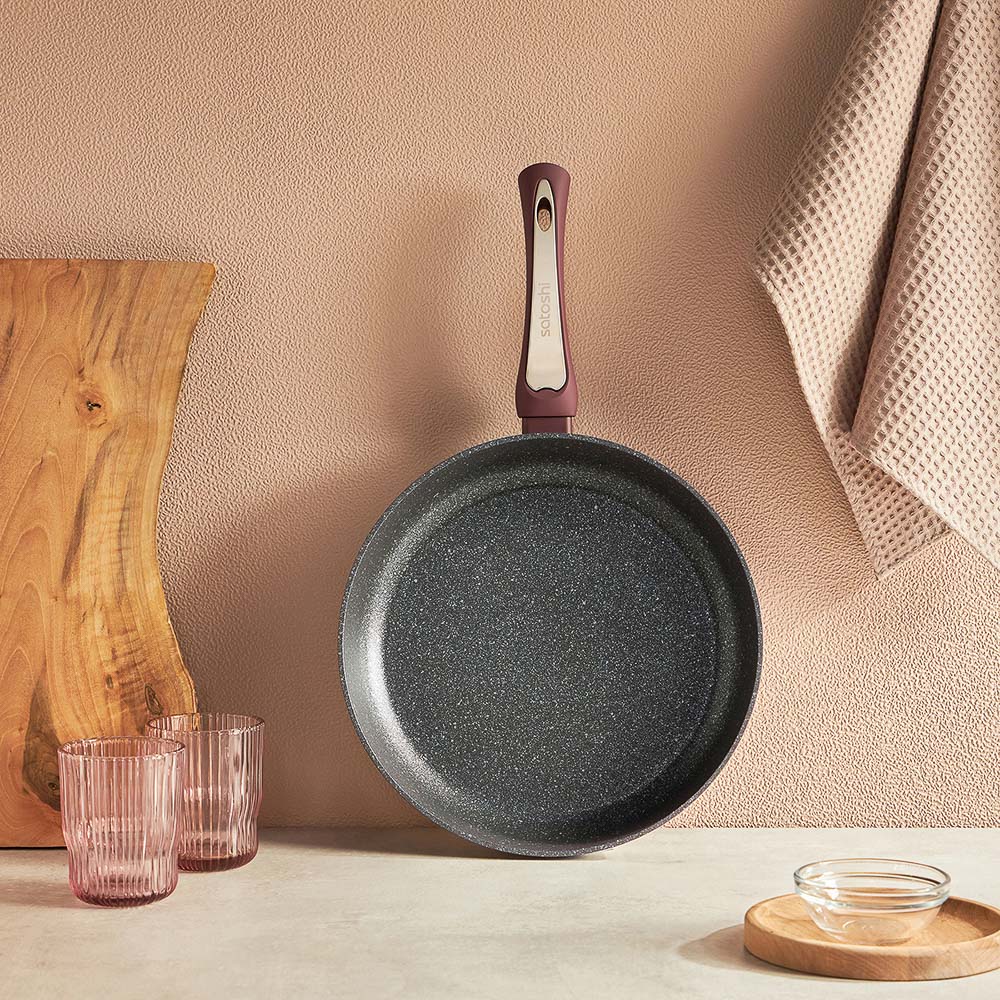 SATOSHI Ла Мери Сковорода литая d=28см, антипригарное покрытие мрамор, индукция - #8