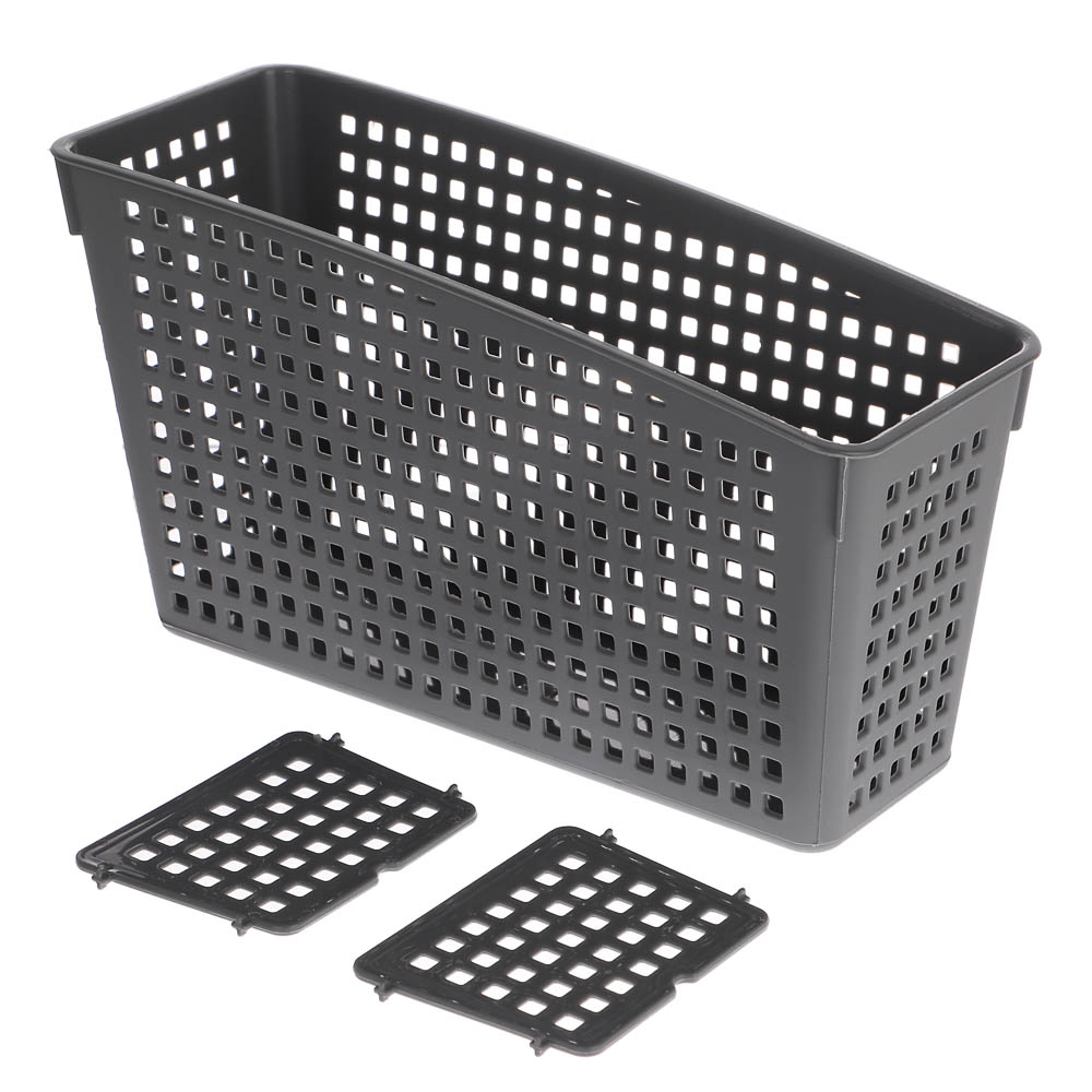 Органайзер Лофт с перегородками 245х95х140 мм белый, серый - #5