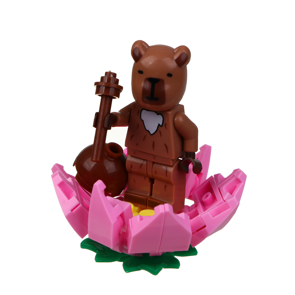 ИГРОЛЕНД Конструктор "Мир Капибарчиков", 14,5х4х9,5 см, ABS, 6 видов - #5