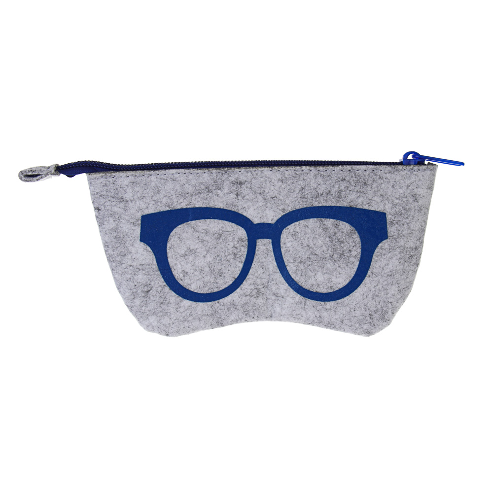 Чехол для очков тм ЮL Фетра мягкий на молнии, ЭВА, фетр, пластик, 17,5х9см, 3 цвета - #2
