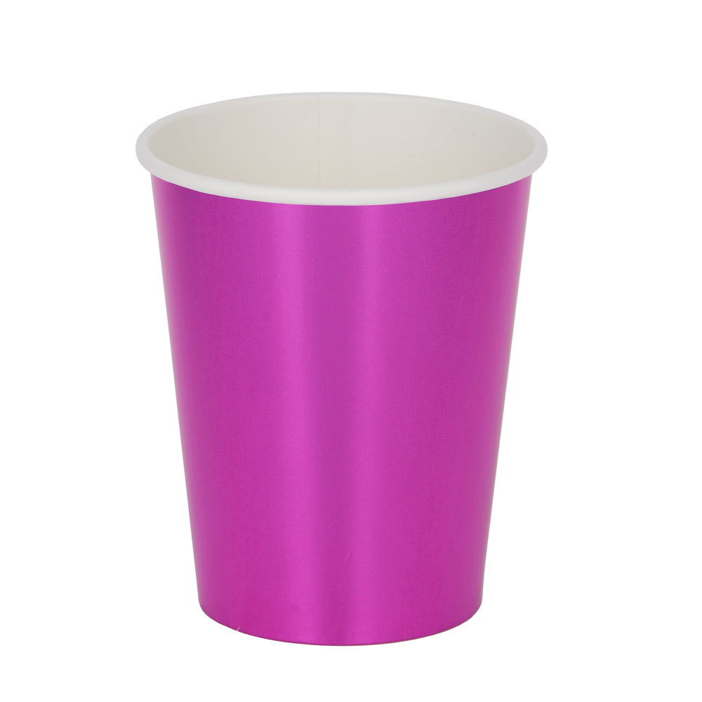 Набор стаканов бумажных, с фольгированным слоем, 2 цвета, красный, розовый, 230 гр. - #2