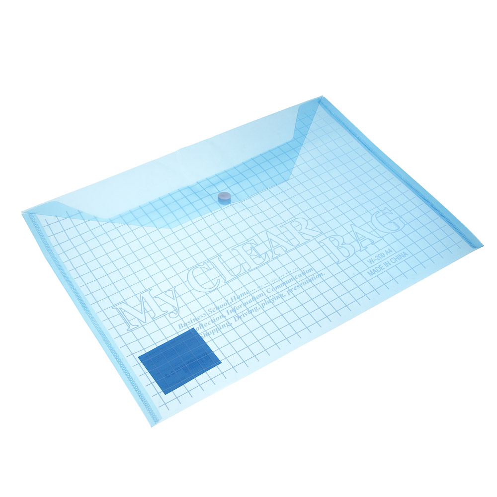 Папка на кнопке, А4, 325x230 мм, толщина: 0,12 мм, инд.марк, 4 цвета - #3