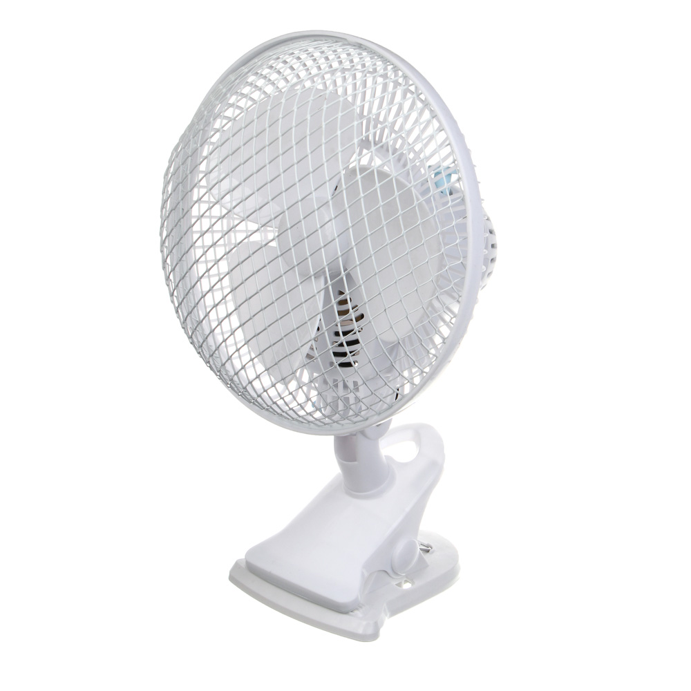 Вентилятор настольный на прищепке тм LEBEN 20Вт, диаметр 23см, 220в, белый - #6