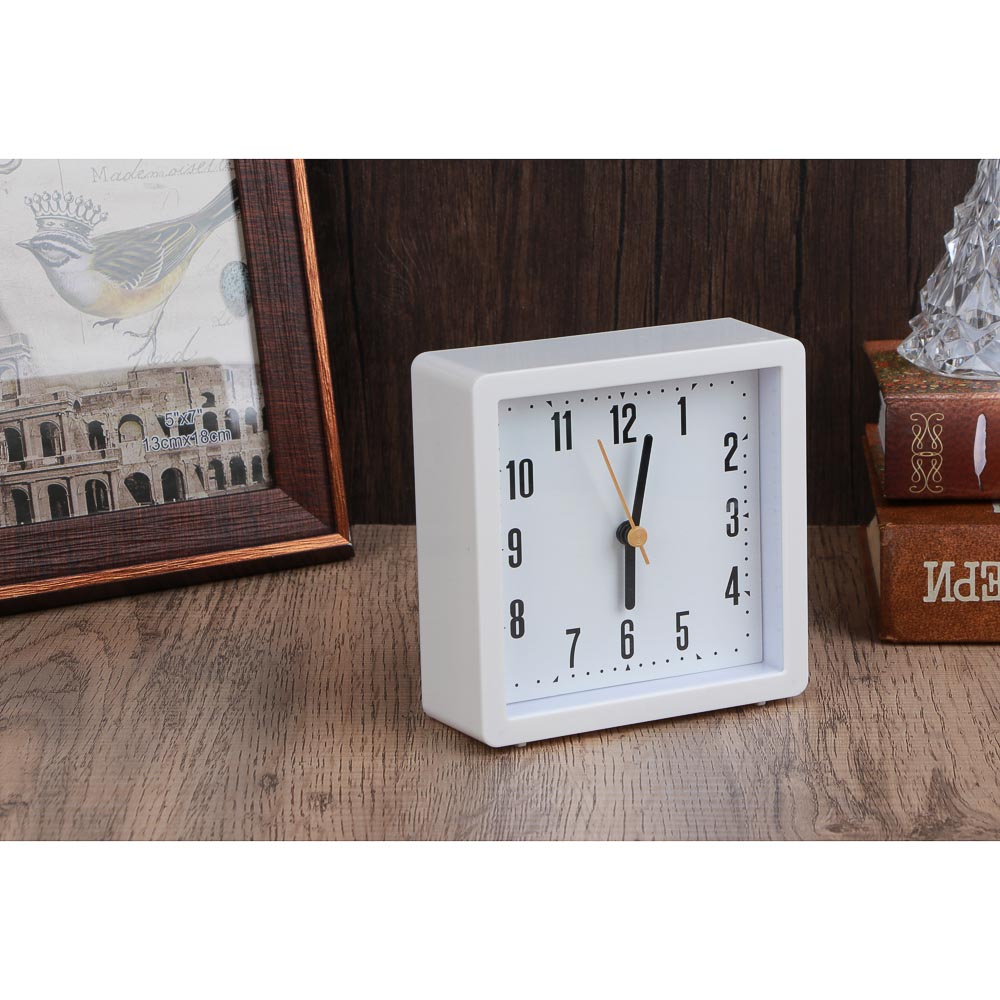 LADECOR CHRONO Будильник, 10,9x10,9x4 см, пластик, 1хАА, 2 дизайна - #5