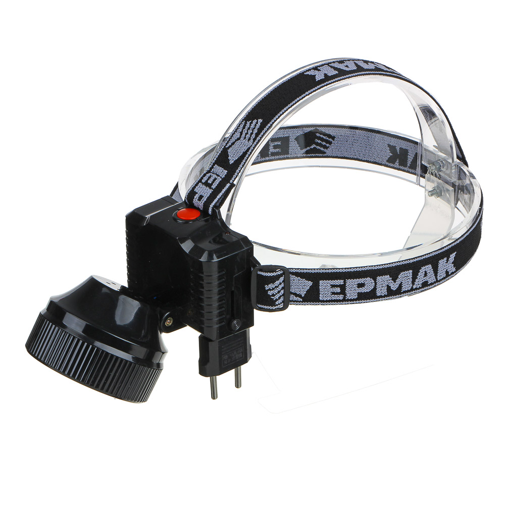 ЕРМАК Фонарь налобный аккумуляторный 8 ярк.+ 0,5 Вт LED, вилка 220В, 8,8x7,4х8,5см - #5