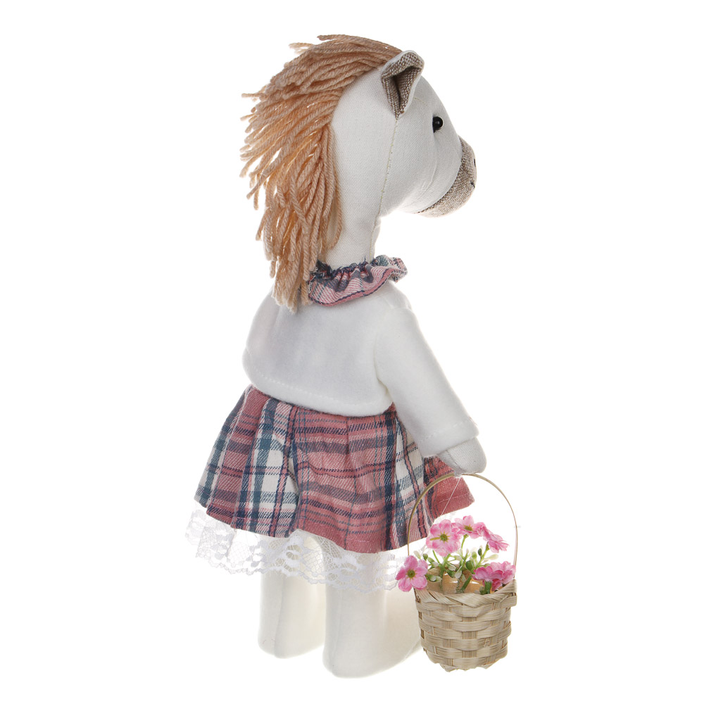 СНОУ БУМ Сувенир Лошадка в платье 13x12x30 см, полиэстер, 26-741 - #4