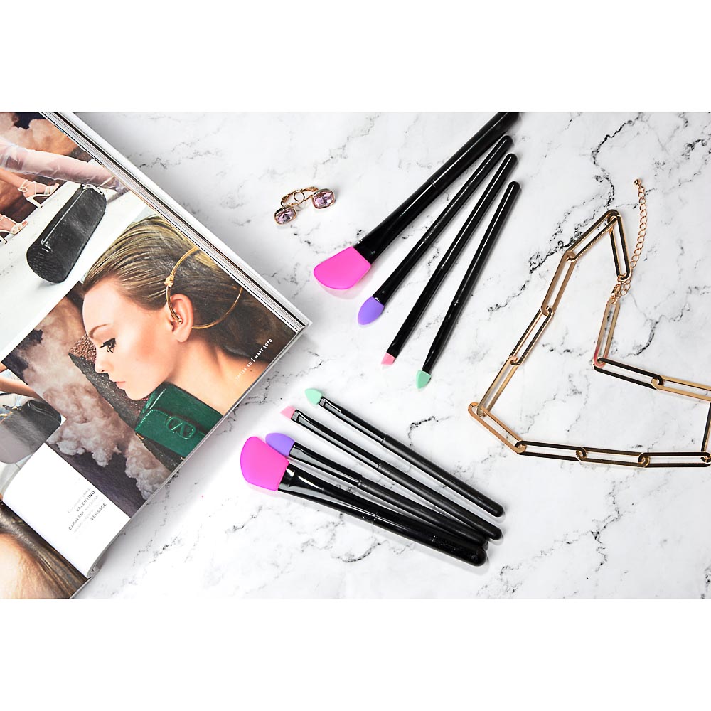 Кисти силиконовые для макияжа ЮниLook, 4 шт - #3