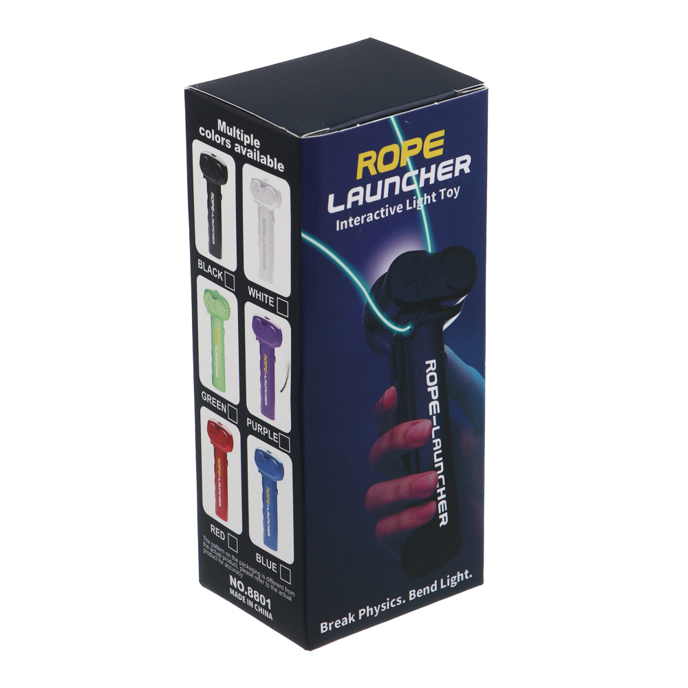 Игрушка запускалка "Летающая верёвка", 14,8х6,2х5см, USB, PP, свет, микс - #3