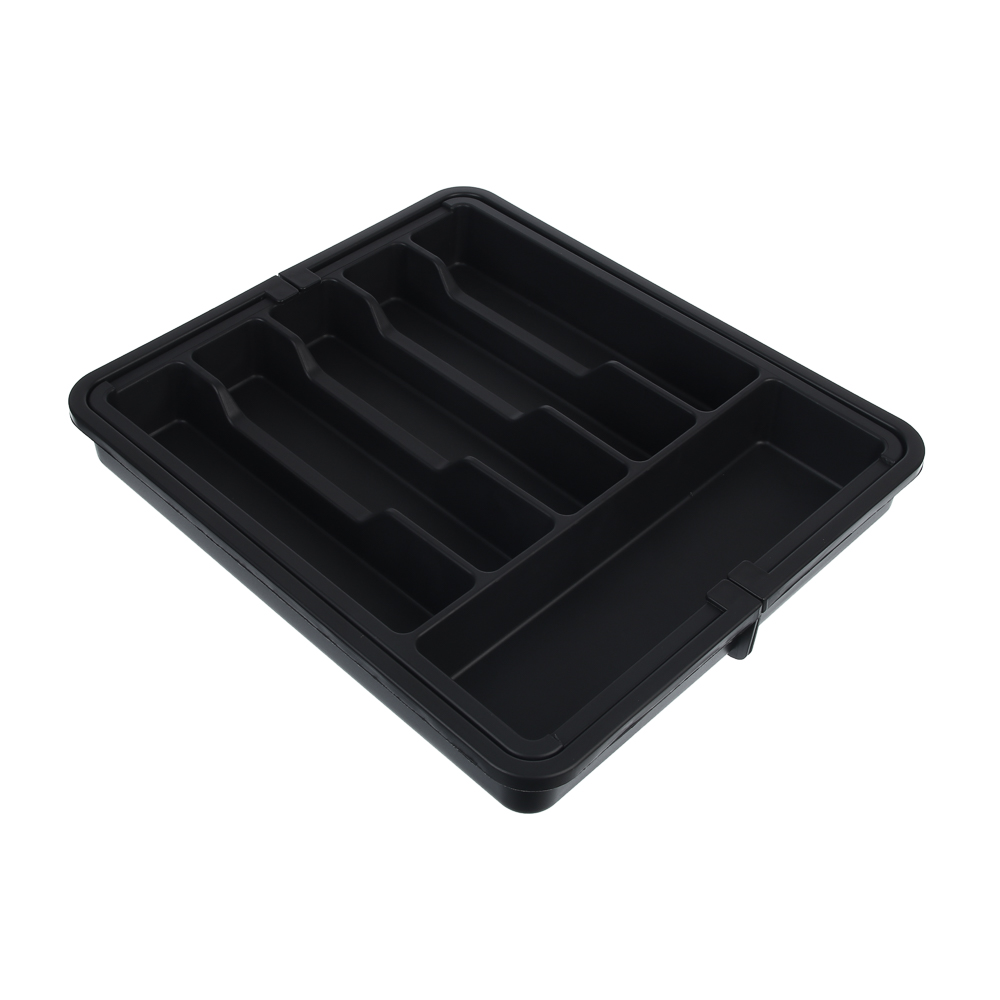 Лоток для столовых приборов тм VETTA, раздвигающийся, 37х33 см, пластик - #1