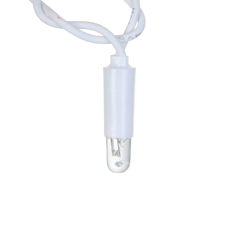 BY Эл.гирлянда бахрома уличная, 3x0.6х0.4м, 100LED,белый,пост.свеч.,ПВХ белый,коннект,IP65,220В - #3