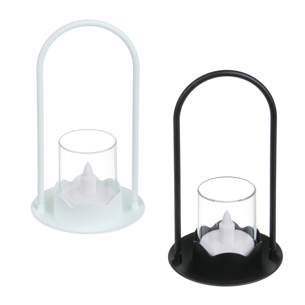 Светильник LED декоративный "Свеча", 9,5x9,5х17,5, 3хLR44, пластик, 2 цвета - #1