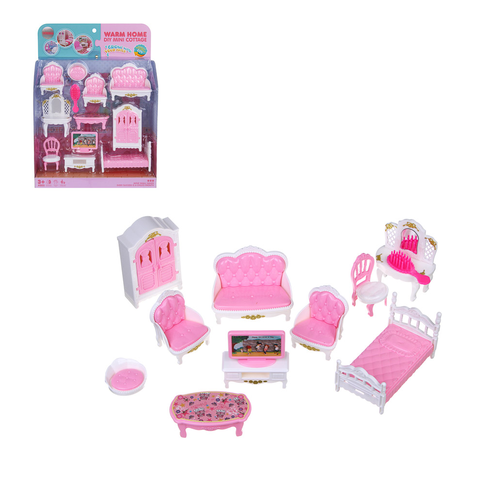 ИГРОЛЕНД Мебель для куклы, ABS, картон, 23х7х30,5 см, 3 вида - #1