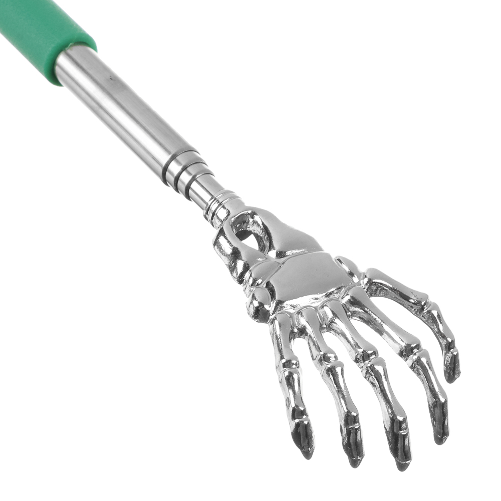 Чесалка для спины раздвижная металлическая 21-60см черная - #7