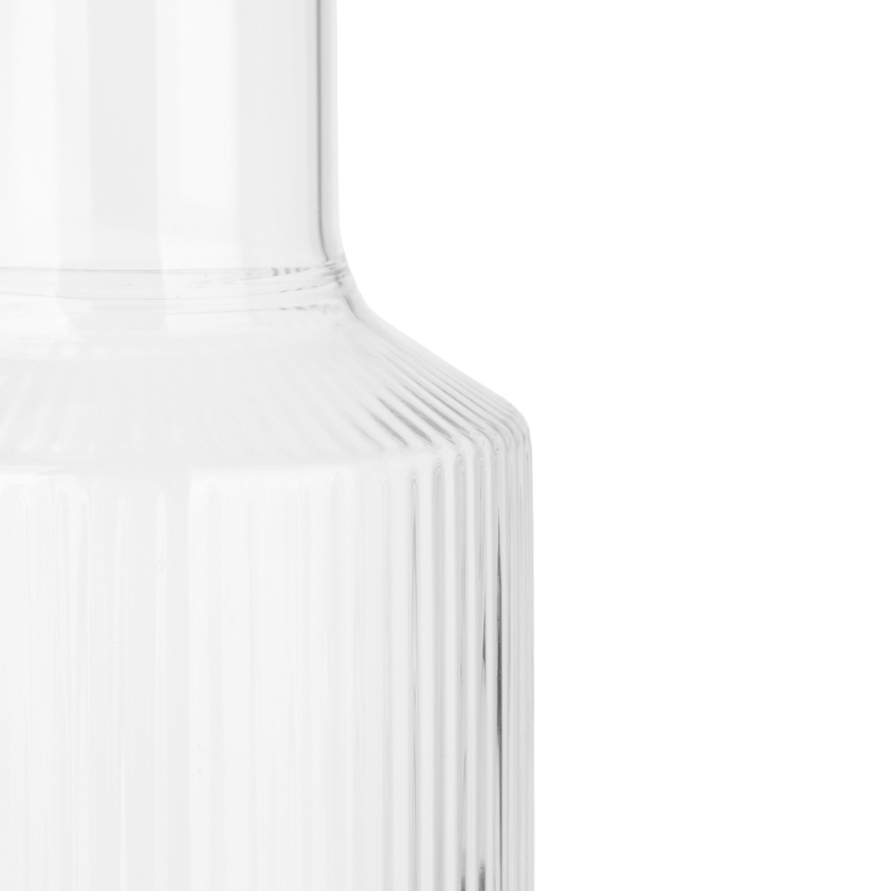 Кувшин тм MILLIMI Симпл, 1200мл, стекло, рифленый - #2