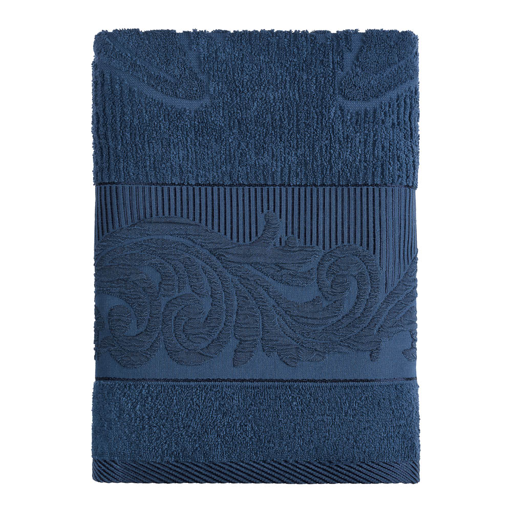 PROVANCE Нэви Полотенце махровое, 100% хлопок, 70х130см, 420гр/м, синий - #8