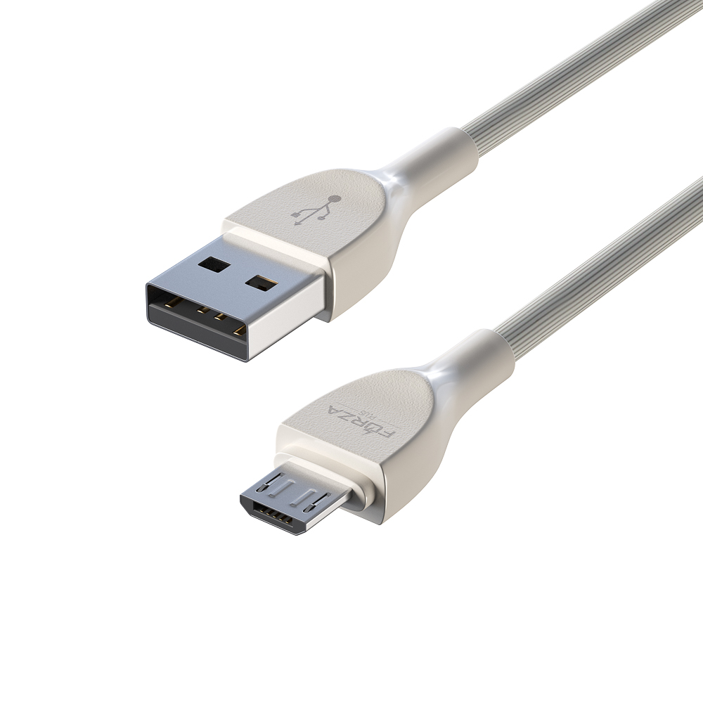 FORZA Кабель для зарядки Акварель Micro USB, 1м, 2А, 4 цвета, пакет - #11