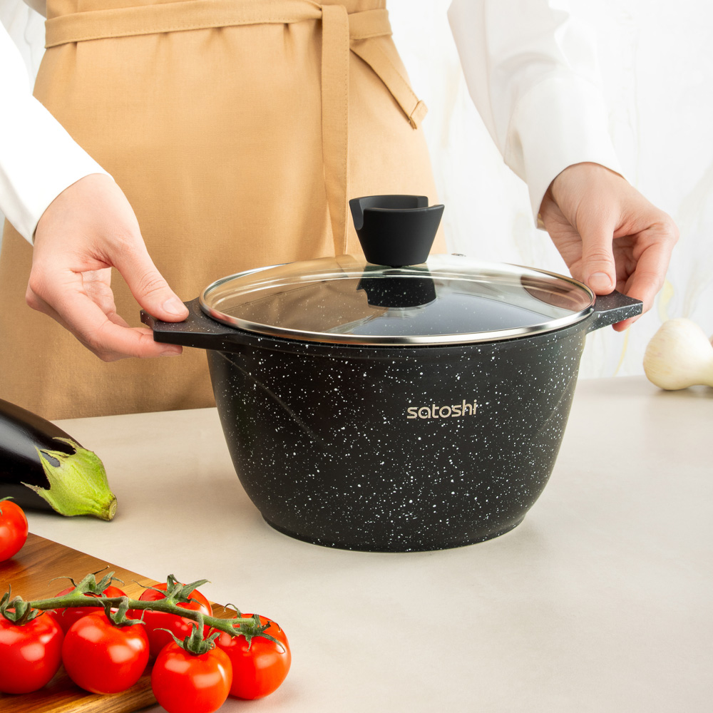 SATOSHI Монфор Казан 22х12,5см, 3,7л, литой алюминий, индукция - #10
