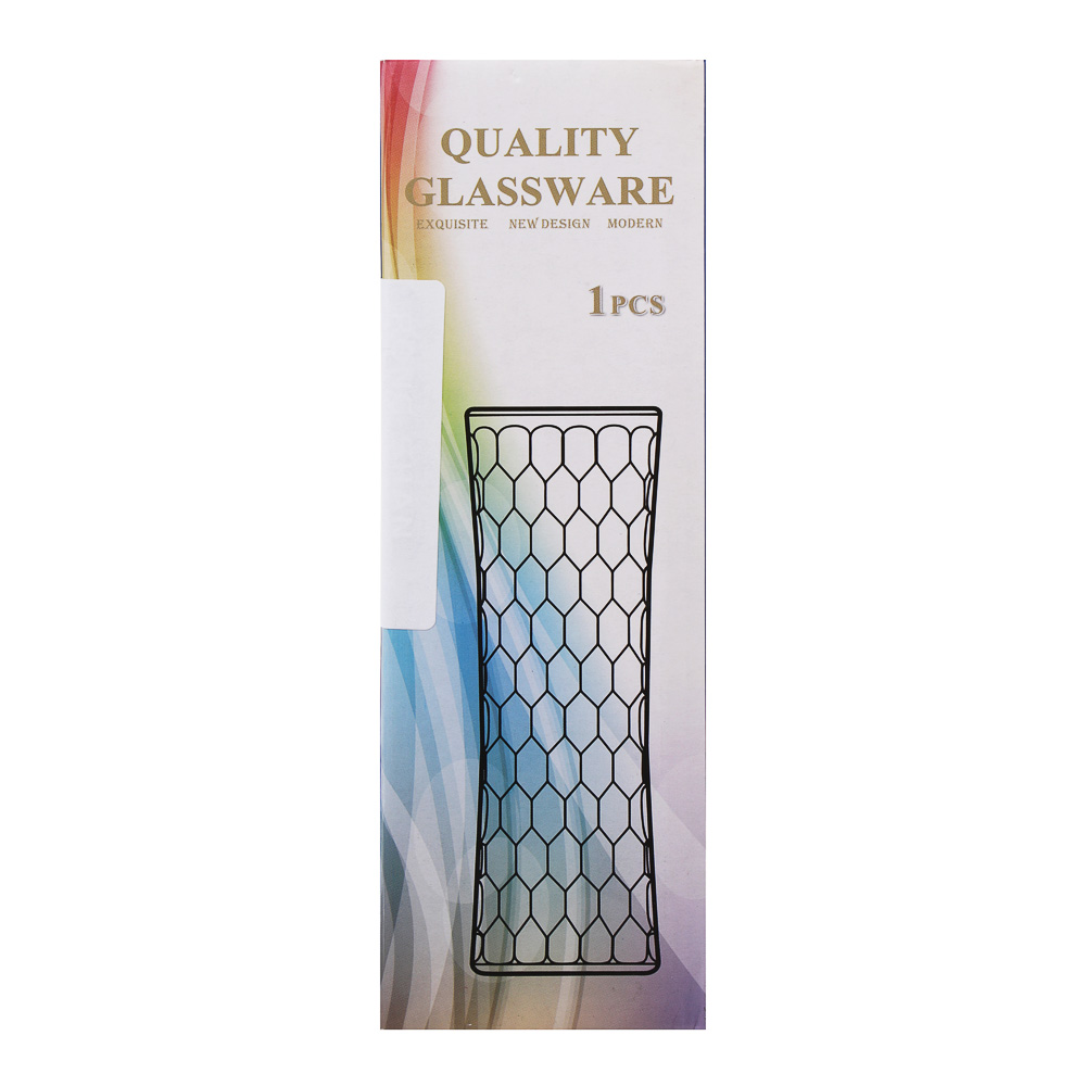 Ваза стеклянная, 5,5х6x18 см, 3 дизайна - #8