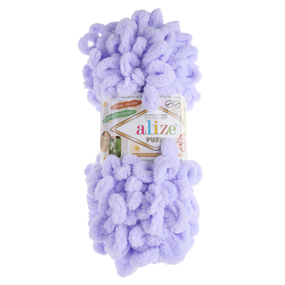 Пряжа Puffy/Ализе 100г/9,5м 100% Микрополиэстер (146-лаванда) - #1