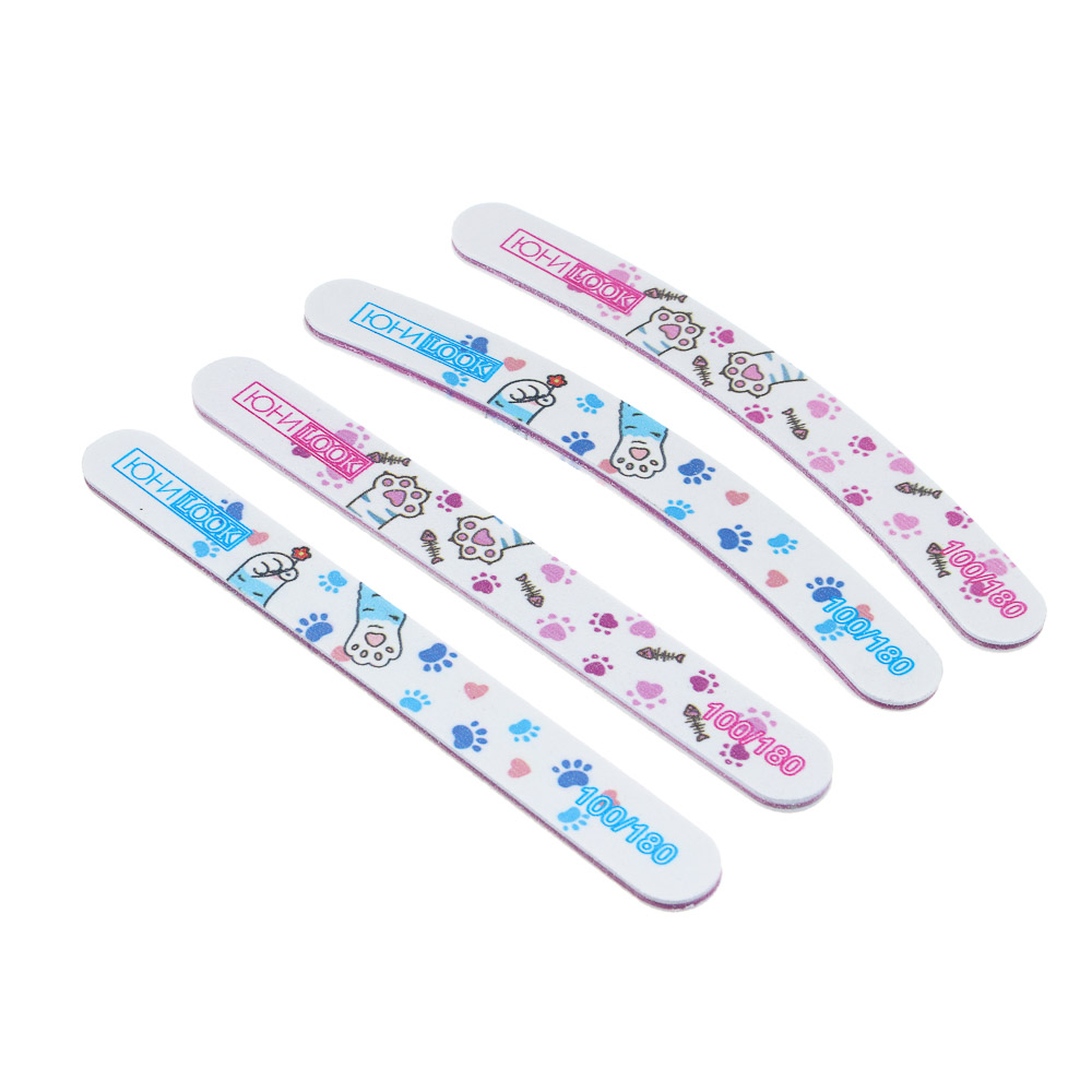 Пилка шлифовальная тм ЮL2-х сторонняя, 100/180 грит, ЭВА, пластик, 17,8 см, 2 формы - #1