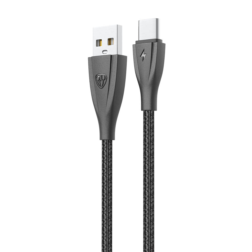 Кабель для зарядки USB(A)-Type C BY Nylon Pro, 18Вт, 1 м, 3A, нейлон, черный - #3