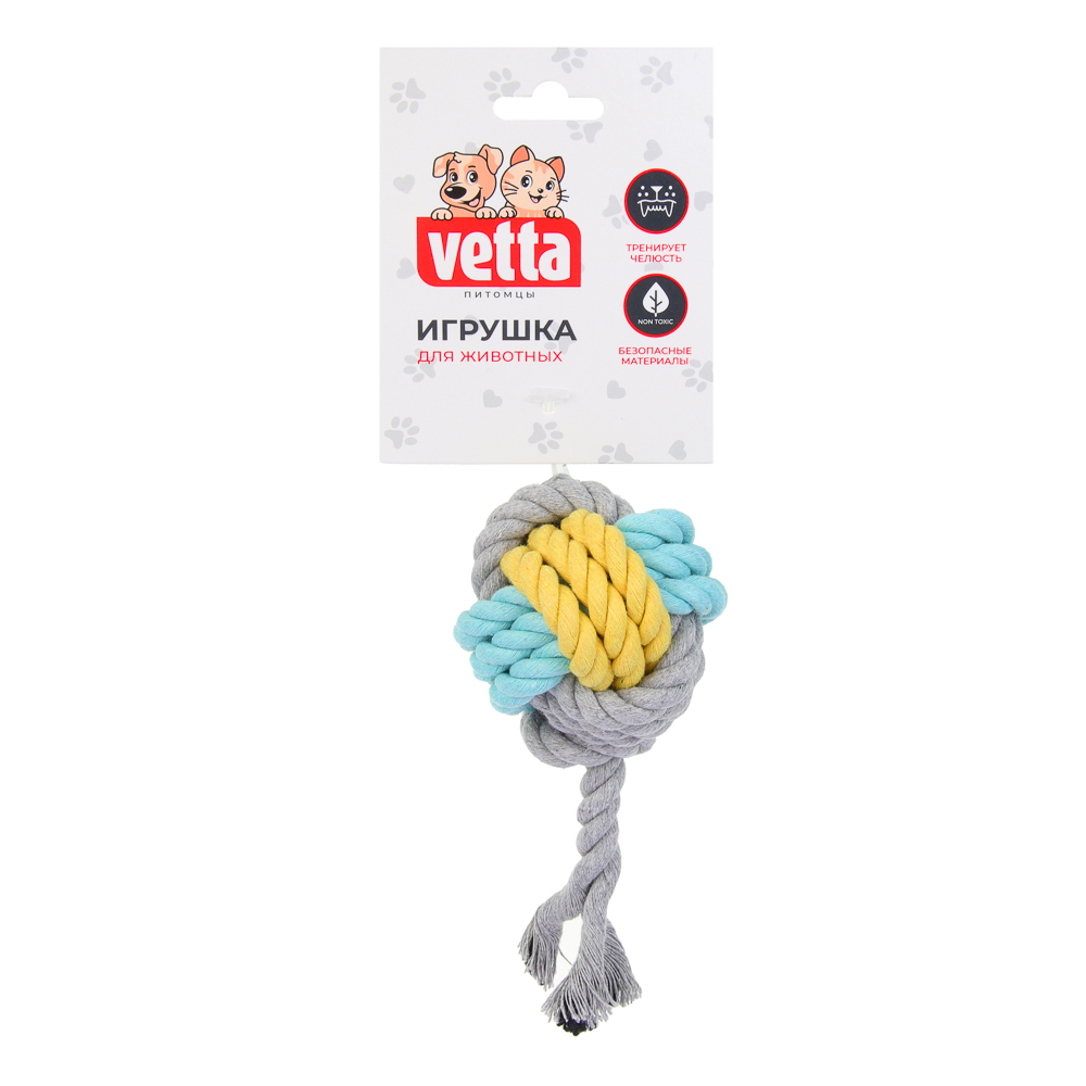 VETTA Игрушка для домашних животных, грейфер, хлопок, 6х6,5х1 см - #5