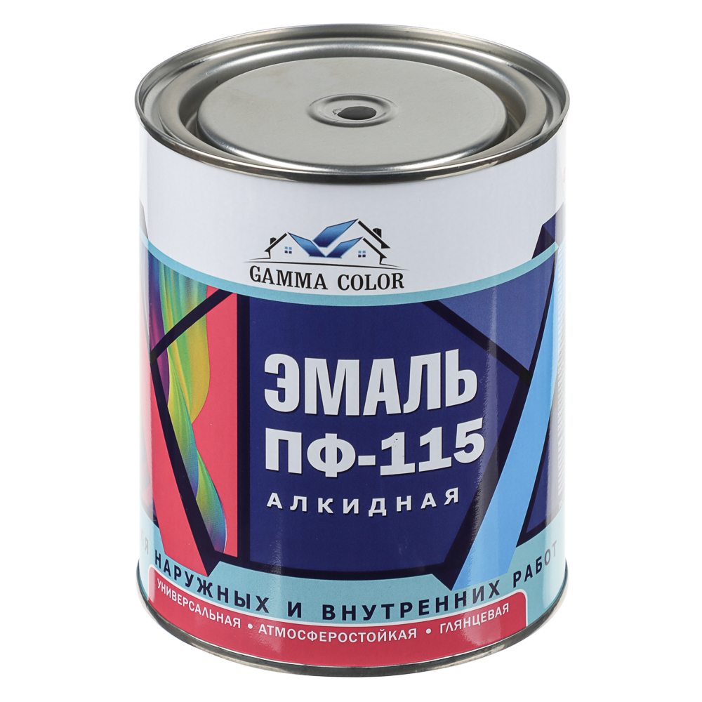 Эмаль ПФ-115 тм GAMMA COLOR, черная - #1