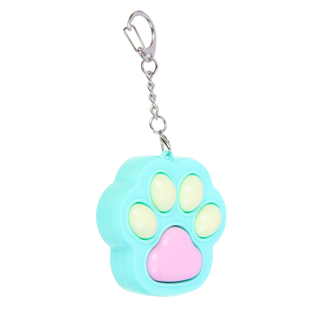ИГРОЛЕНД Брелок с игрушкой антистресс "Лапка с кнопочками", ABS, 6х6см, 5 дизайнов - #4