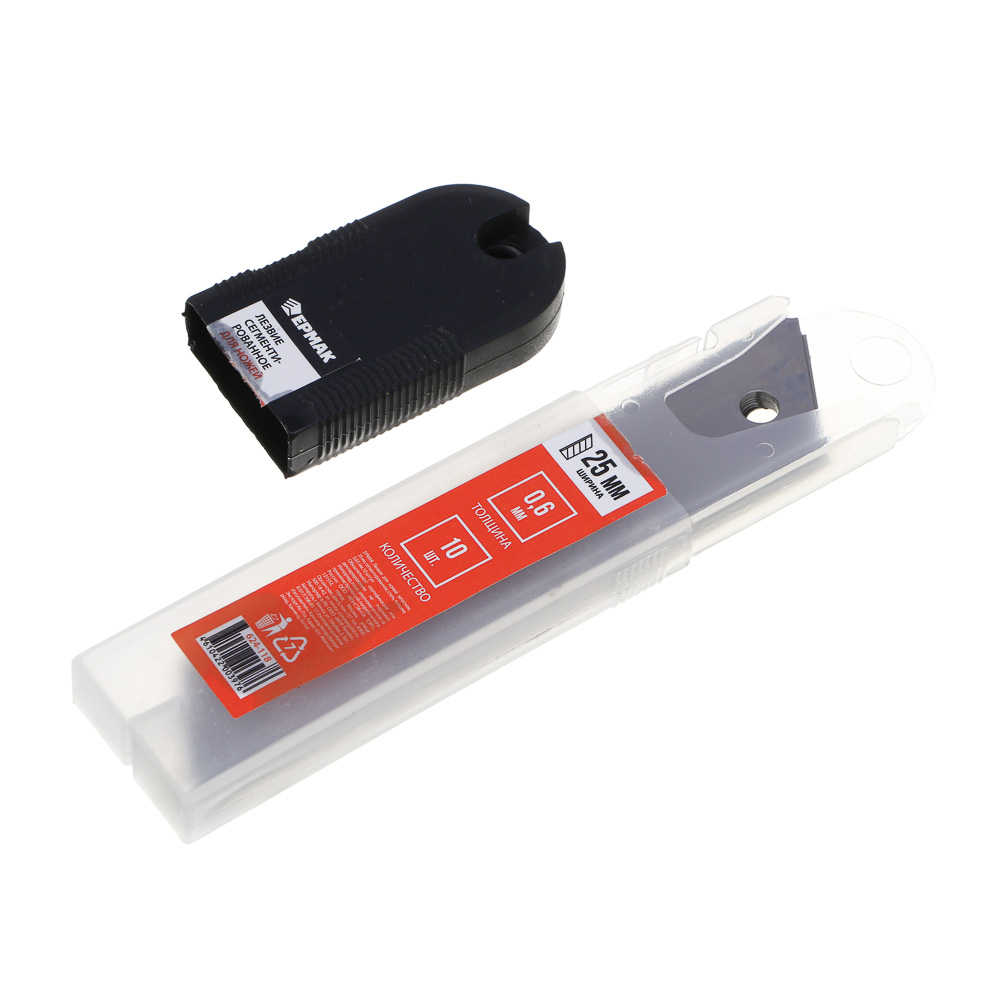 ЕРМАК Лезвие для ножей запасное 25мм сегментированное, сталь,толщина 0,6мм,10шт/уп - #3