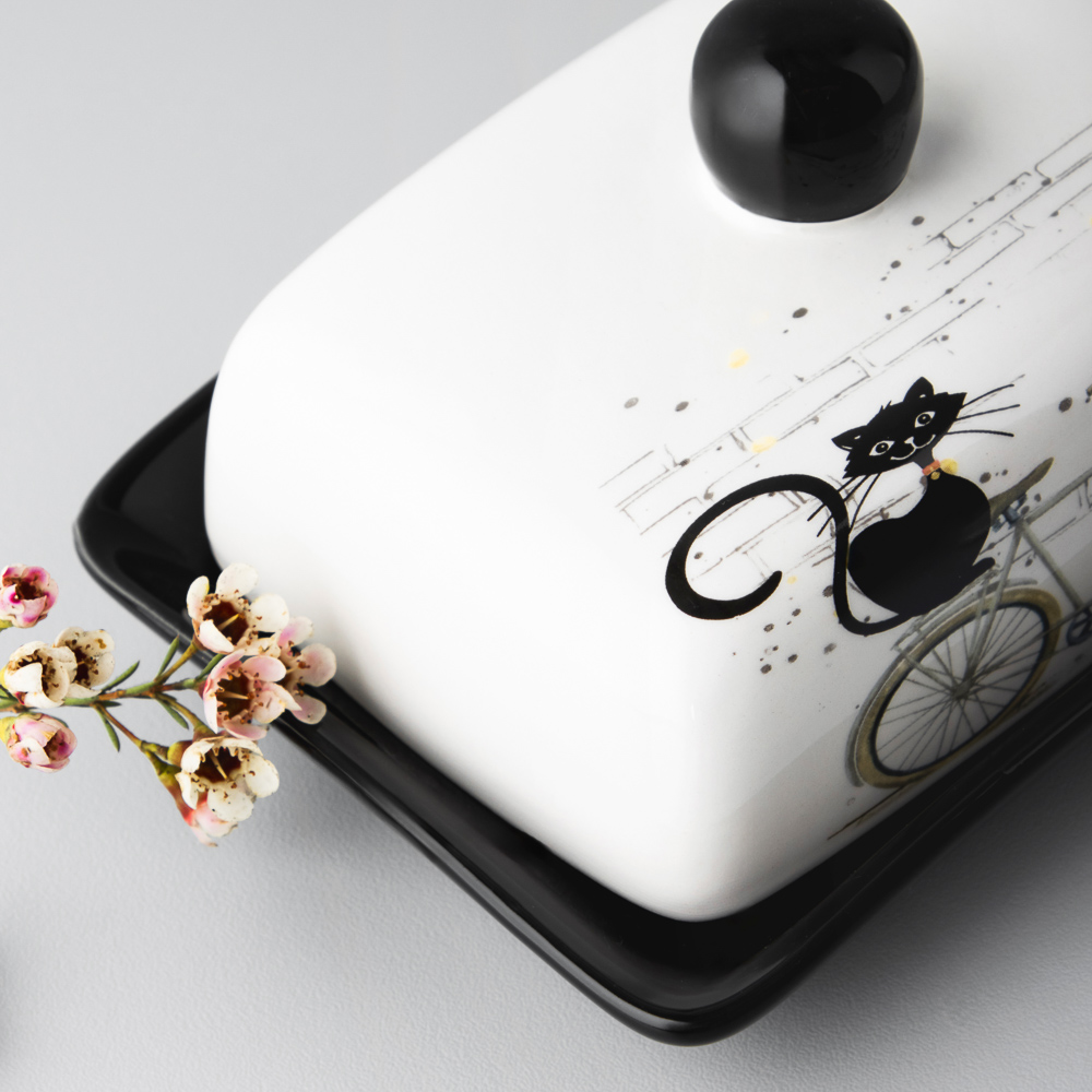 MILLIMI Котейка Масленка, 17х12x8см, керамика - #11