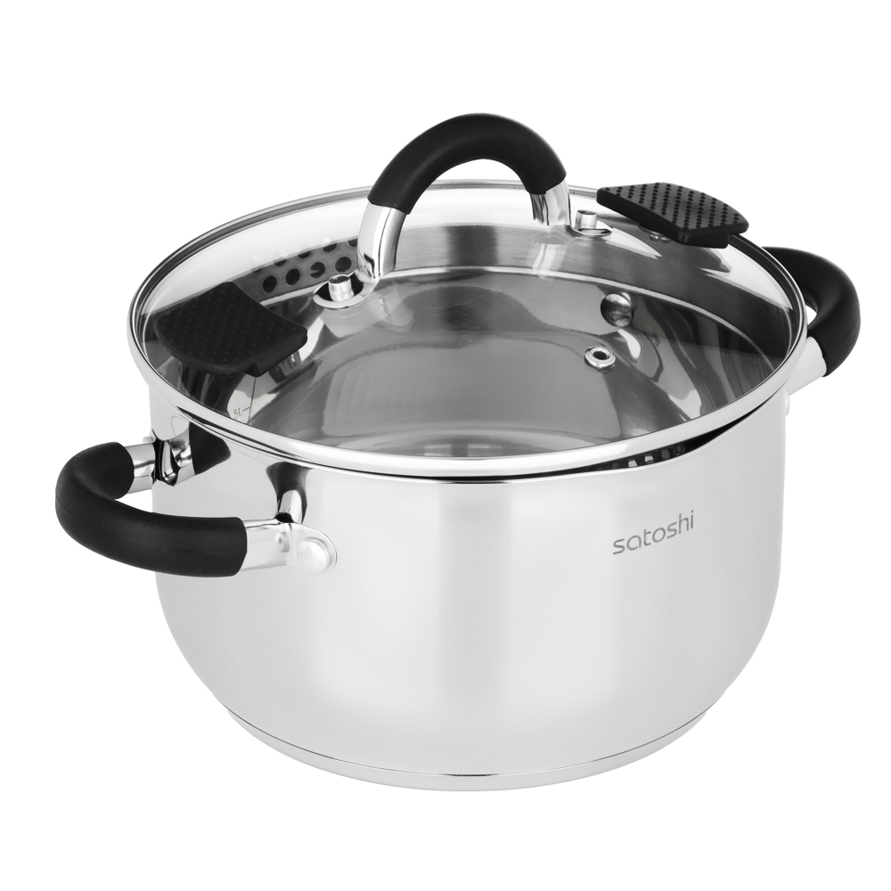 SATOSHI Арбон Кастрюля 20х11,5см, 3,4л, со стекл. крышкой, индукция - #3