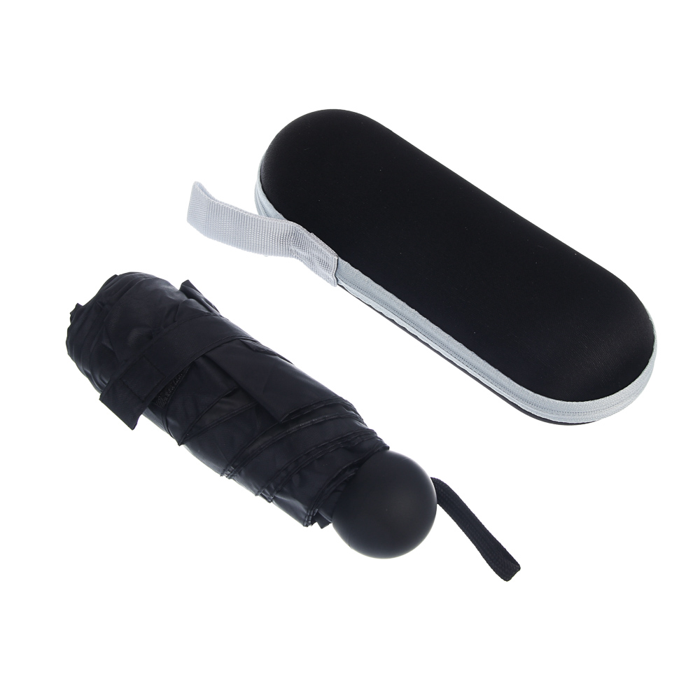 Зонт-мини механика в чехле, диаметр 90 см, 6 спиц, сплав, пластик, полиэстер, UF, 3 цвета - #7