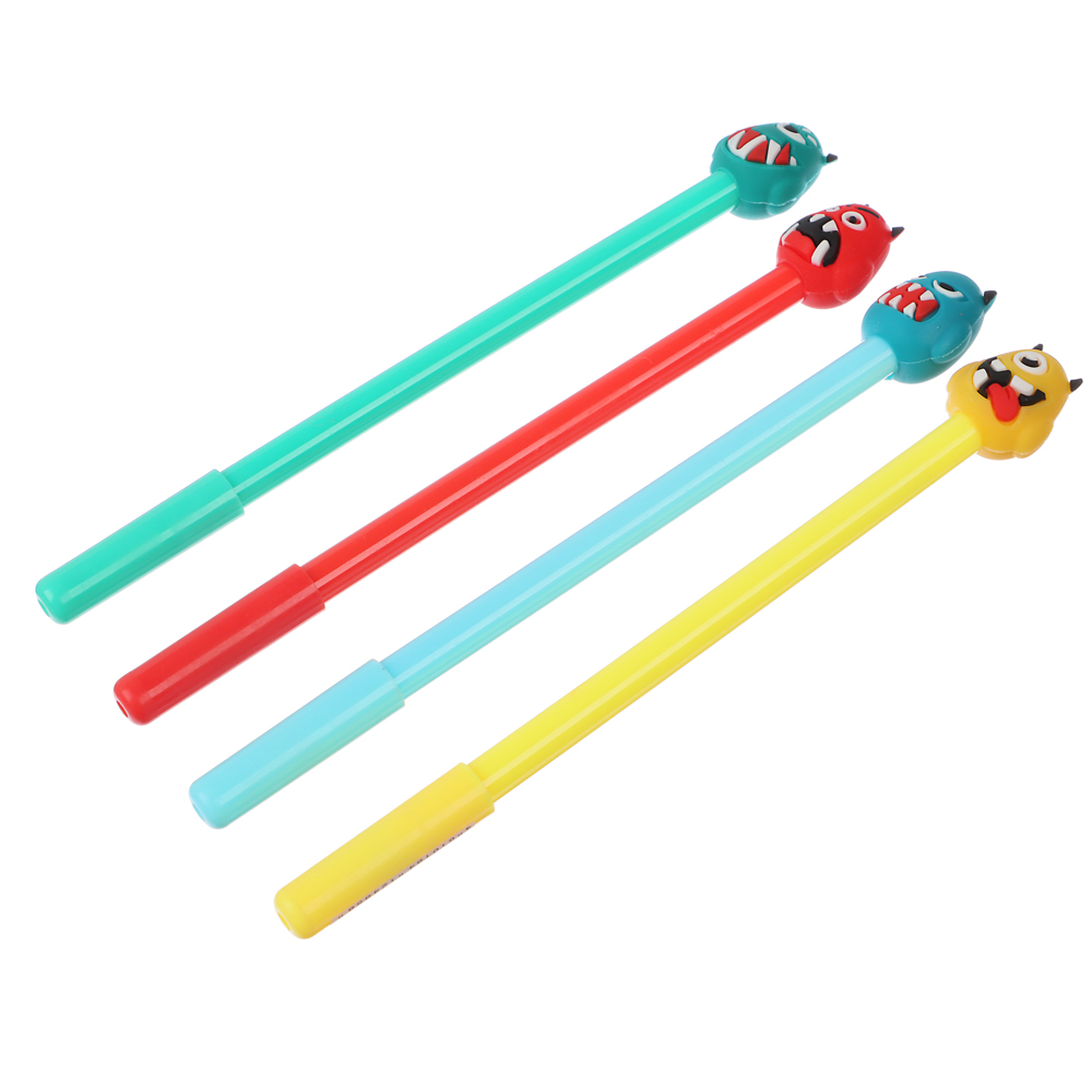 Ручка шариковая в форме монстриков, синяя, 4 дизайна, 18см - #1